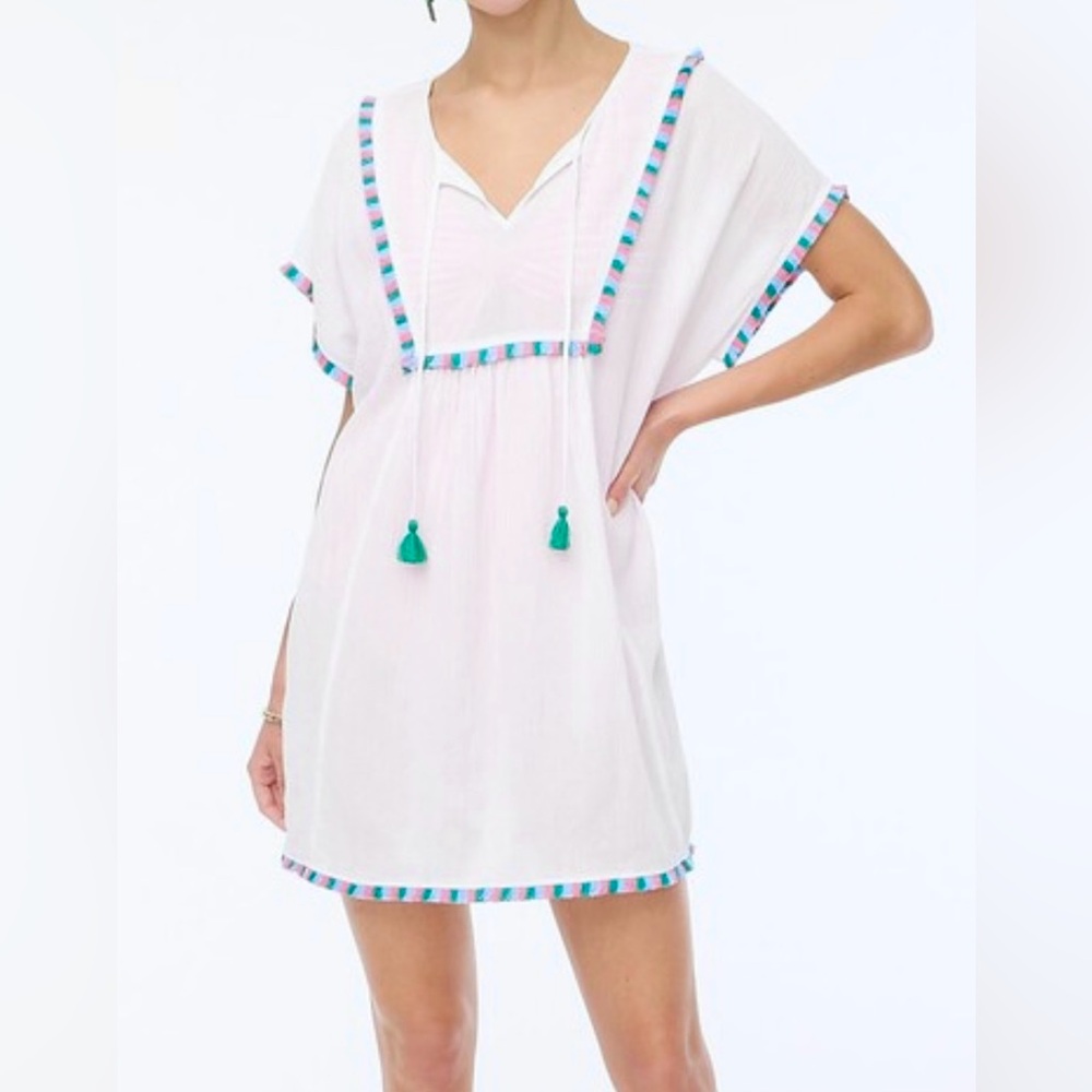 J Crew Linen Tunic Dress/Cover Up